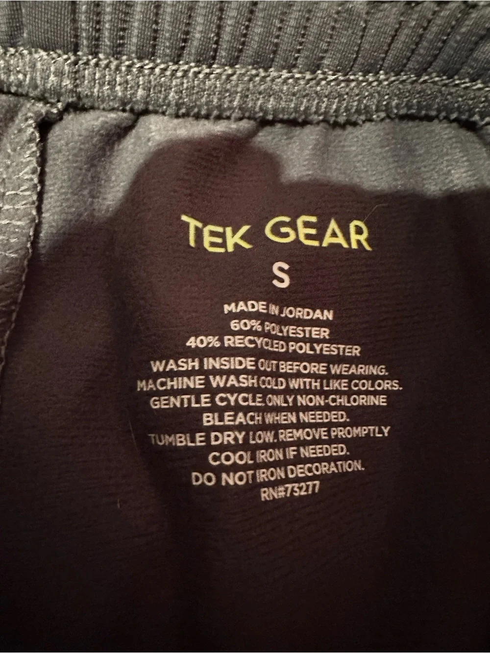 tek gear Men's Black Athletic Jogger Pants with Drawstring